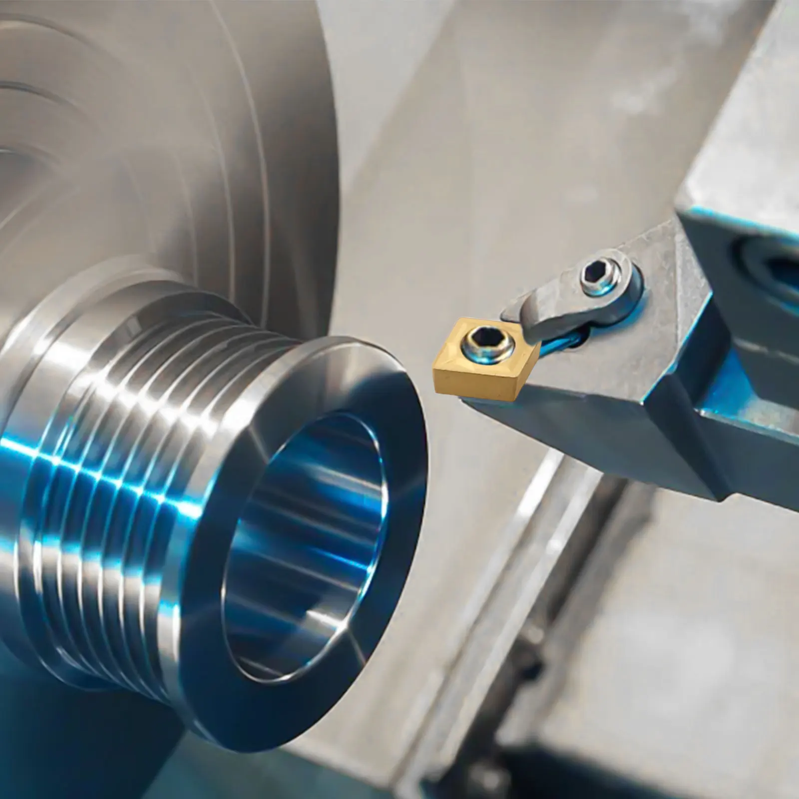 10 pezzi CCMT060204 inserti inserti in metallo duro di ricambio per taglio molatura utensili per la lavorazione dei metalli CNC