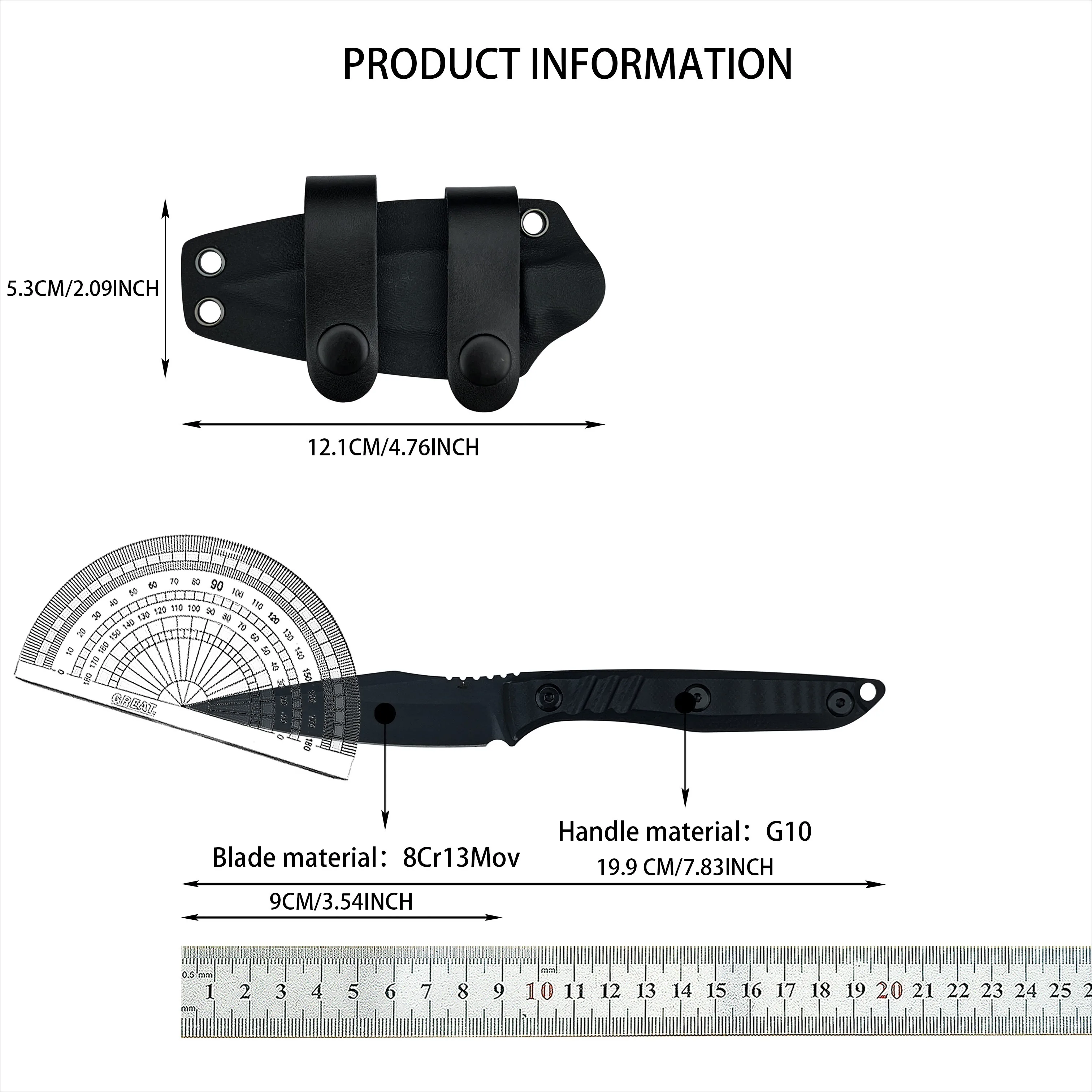 Langlebiges 8Cr13Mov feststehe – Survival Knife Full Tang Bewertung und Preis