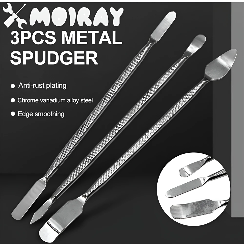 Metal Spudger Crowbar Stainless Steel Scraper Phone Screen Opening Repair for iPhone Computer Laptop Tablet PC Disassembly Tools