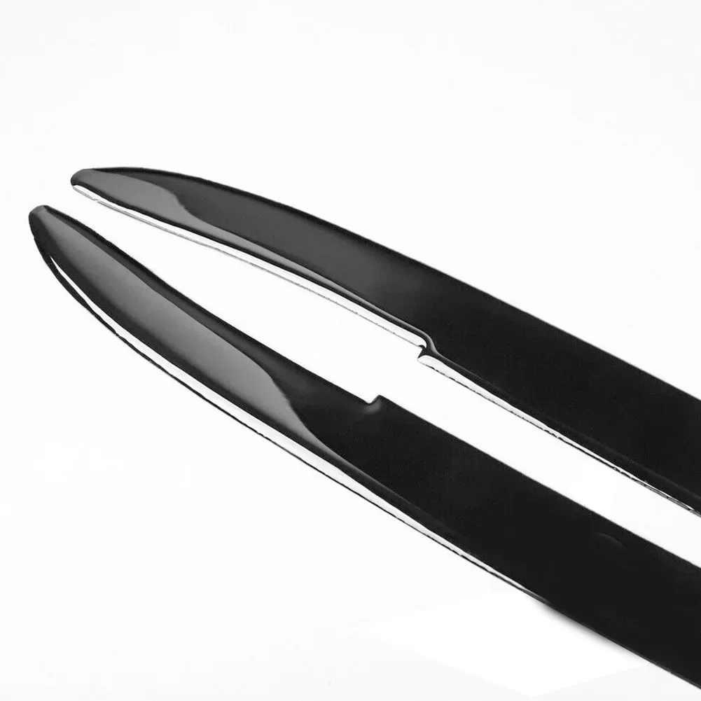 For BMW 5 Series E39 1995-2003 Glossy Piano Black Headlight Eyelid Eyebrow Trim Automotive Exterior Light Decoration