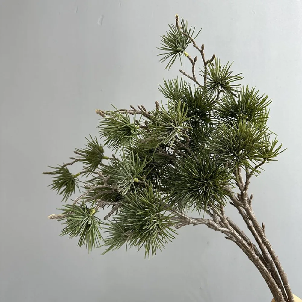 

Green Artificial Pine Branch Plastic Luxury Pine Trees Plants Realistic Elegant Fake Plants Holiday Party Wedding