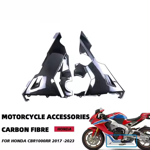3K Real Carbon Fiber Motorcycle Accessories Undertray Belly Pan Fairing For Honda CBR1000RR 2017 2018 2019 2020 2021 2022 2023