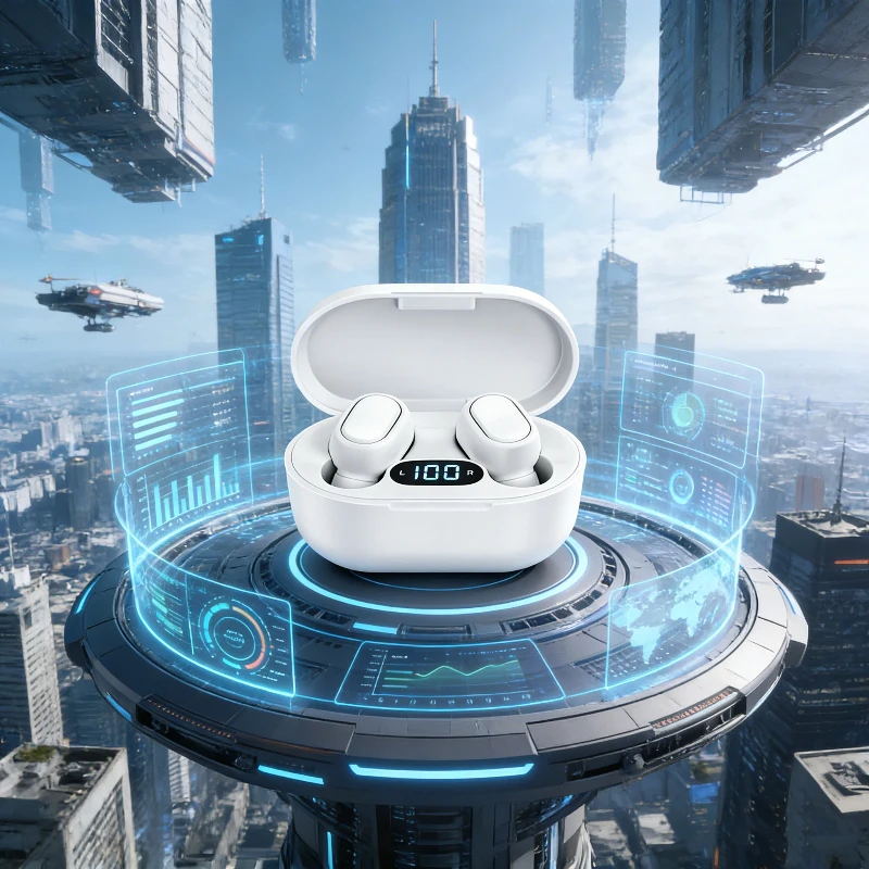 New E7S TWS Headphones Bluetooth 5.3 HiFi Headphones Waterproof Sports Wireless Headphones with Microphone