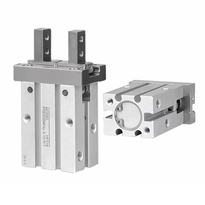 Airtac Type Pneumatic Parallel Gripper Cylinder Finger Cylinder Double Acting Gripper Cylinder HFZ6 HFZ10 HFZ16 HFZ20 HFZ25