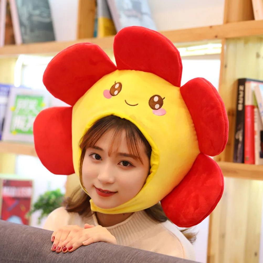

1Pcs Sunflower Hat Premium Flower Shape Headgear Soft Comfortable Wearable for Party Performance Photo Prop Cosplay Accessories