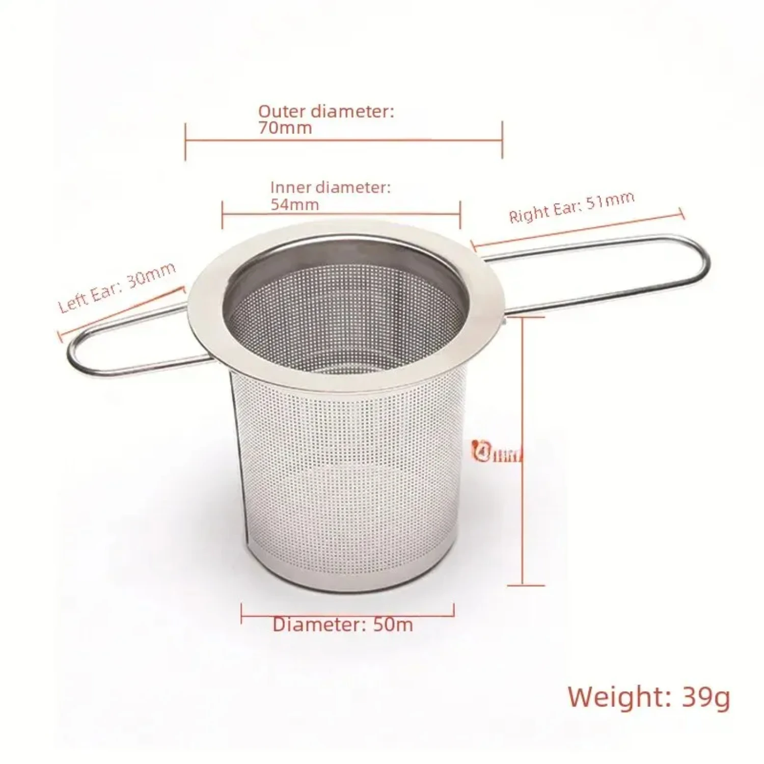 Customized Stainless Steel Tea Leach Folding Handle Tea Barrel Outdoor Portable Filter  Brewing Device