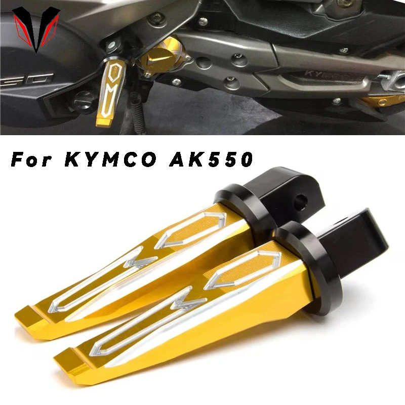 For KYMCO AK550 AK 550 2017-2020 2018 2019 Motorcycle Rear Passenger Footrests Accessories Scooter Foot-Peg Foot Rests Pedals