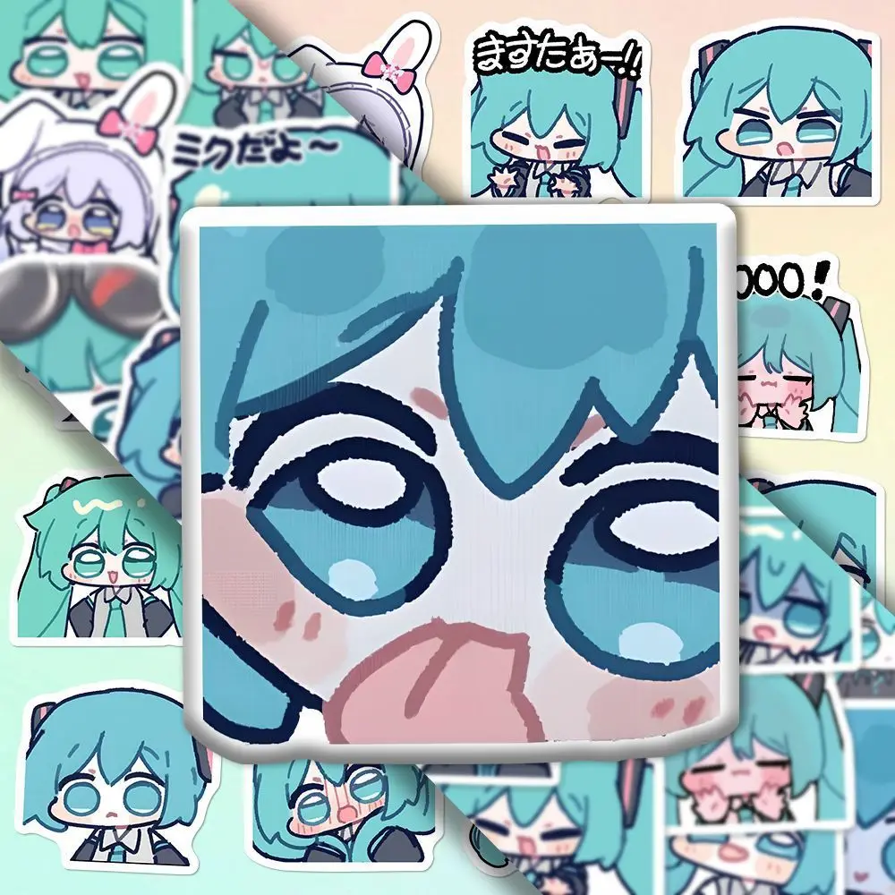 48PCS Hatsune Q Version Graffiti Sticker Cute Cartoon Anime DIY Guitar Phone Laptop Suitcase Water Cup Skateboard Decals Sticker