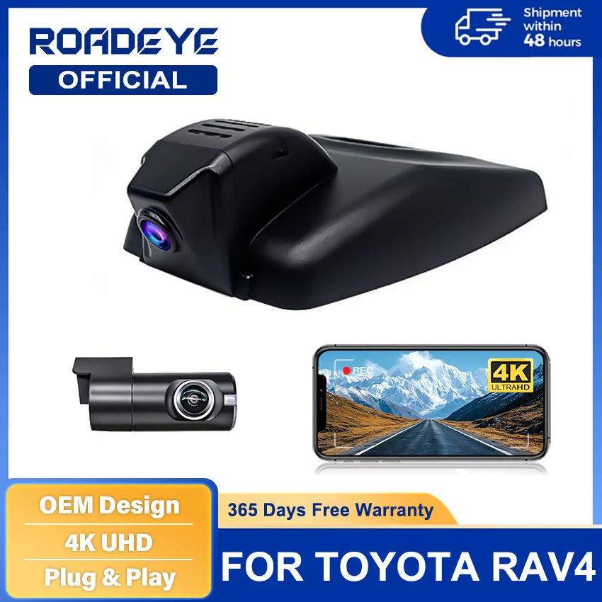 For For Toyota Rav4 XA50 XA40 XU80 4K HD Dash Cam for Car Camera Recorder Dashcam WIFI Car Dvr Recording Devices Accessories - Aliexpress Deal