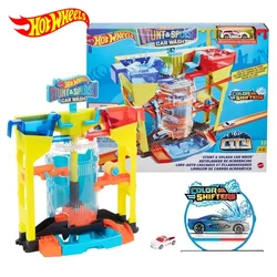 Genuine Hot Wheels Car Track Stunt & Splash Car Wash Playset Kids Toys for Boys 1/64 Diecast Hotwheels City Color Shifters Gift