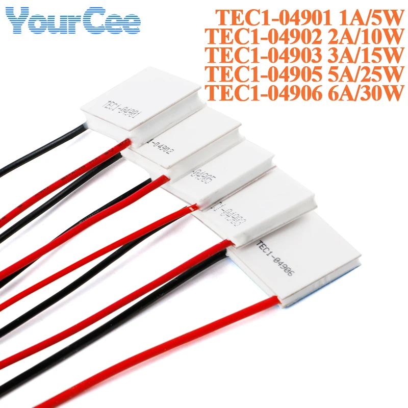5 Stück/1 Stück TEC1-04901 04902 04903 04905 04906 5 V Halbleiter-Kühlschrank Thermoelektrischer Kühler Peltier DIY 1A 2A 3A 5A 6A
