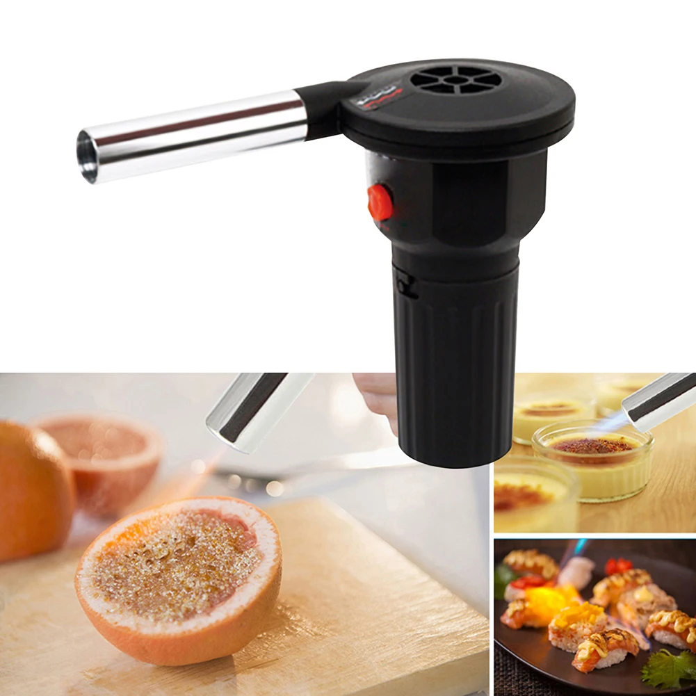 Barbecue Fire Bellows Handheld Portable Fire Bellows Grill Accessories Aluminum Alloy Kitchen Tool for Picnic Camping Cooking