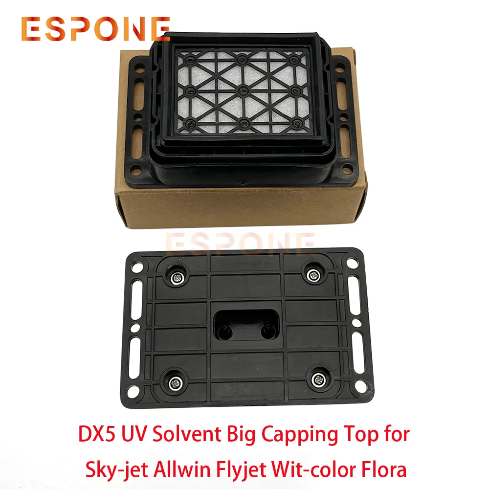 ESPONE DX5/DX7 UV Solvent Printer Capping Top for Sky-jet Allwin Flyjet Wit-color Flora Big Cap Top DX7 Print head ink pad