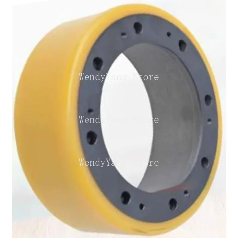 Suitable for Forklift Accessories 210 * 75/135mm PU Wheels, 1 Piece with 8 Holes