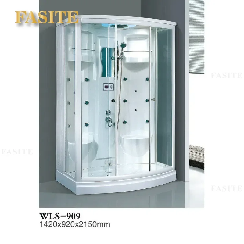 For 909 Tempered Glass Integral Steam Room Independent Rectangular Adult Shower Cabin Foshan Factory Direct Sales Home