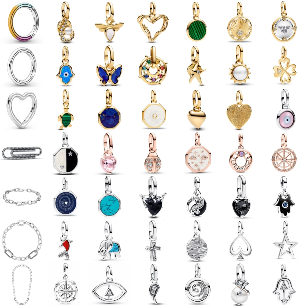 

Изысканная серебряная скрепка 925 пробы, подвеска в виде бабочки и карпа, мини-бусины ME, подвеска, подходит для оригинального браслета, женские аксессуары «сделай сам», ювелирные изделия, подарок