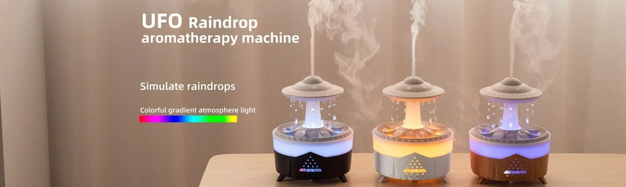 Dynamic Jellyfish Air Humidifier 250ml Essential Oil Diffuser Remote Control Bedroom Humidifier With 7 Colorful Night Lights