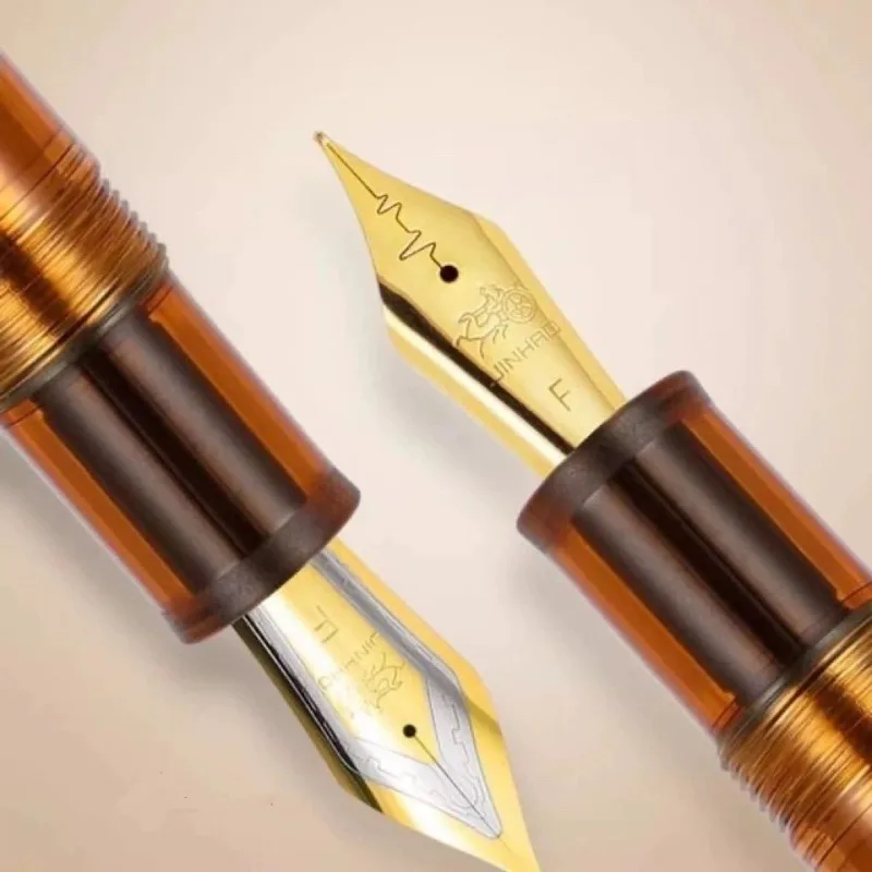 

Перьевая ручка Jinhao 2026, прозрачная, герметичная, с большим объемом чернил, перо Long Knife 3.0 0.5F, для каллиграфии, деловых записей, подарки