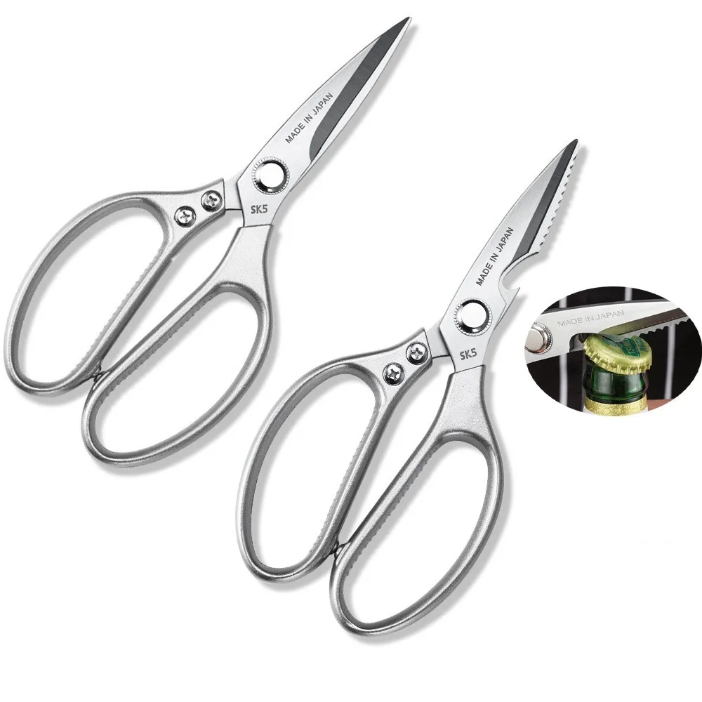 Las tijeras afiladas son versátiles, fáciles de cortar, mangos ergonómicos, tijeras de aves de corral resistentes para hierbas, comida de pollo, elementos esenciales de cocina