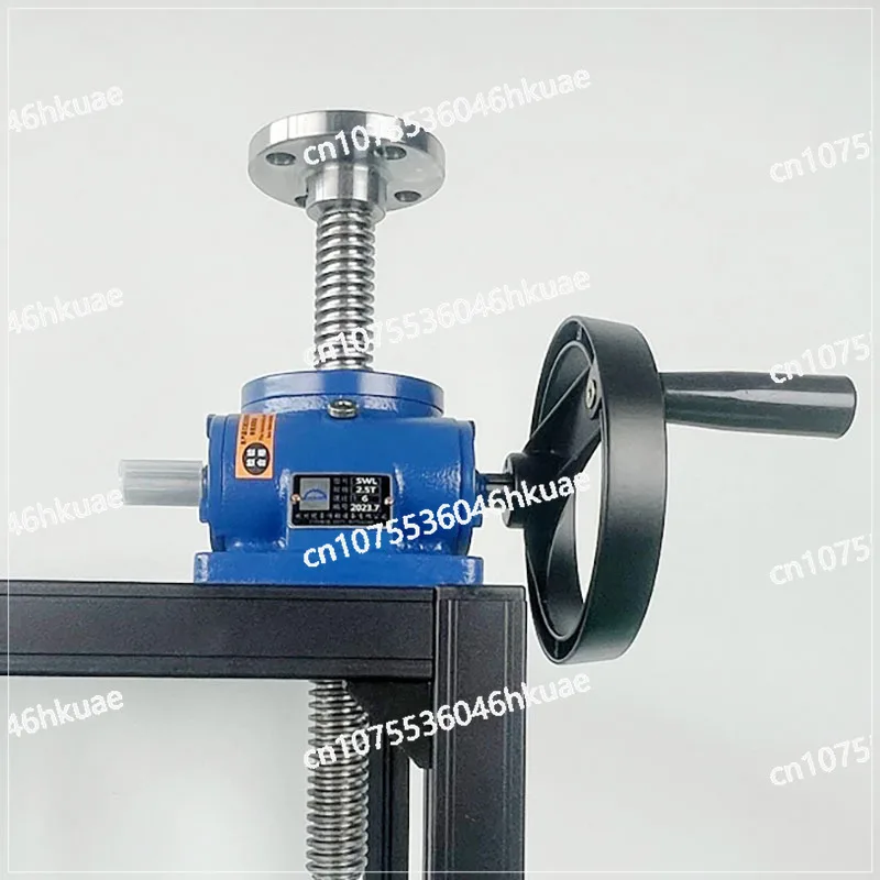 SWL Hand-Cranked Manual Lifting Platform Small Electric Four Linkage Screws Compact Elevating System for Light Weight Applicatio