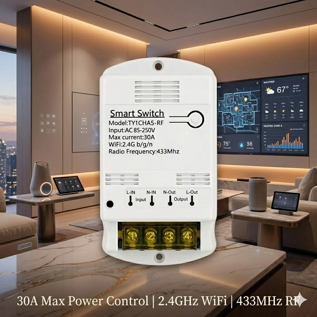 Smart Wifi Switch Module Application to Light,Fan,Refrigerator Work With Alexa Google Home For Tuya