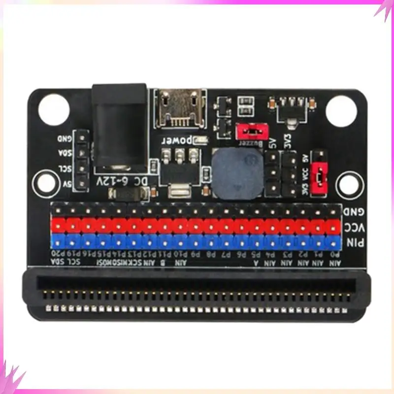 B50C 1 قطعة لوح تمديد لـ Microbit GPIO توسيع Python IO: بت 5 فولت مع على متن الطنان السلبي #2