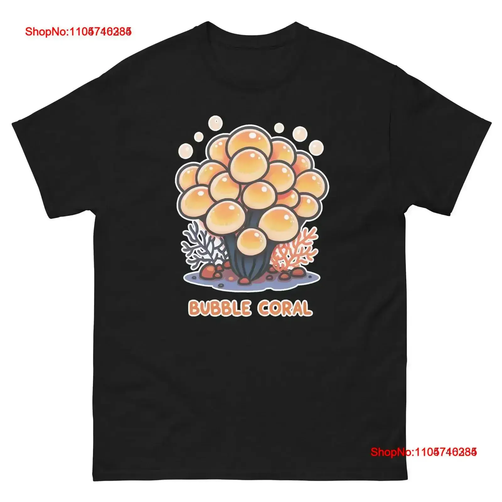 Bubble Coral Ocean Beach Water Marine T Shirt vintage Washed Slightly Breathable fashion homme streetwear Comfortable vintage