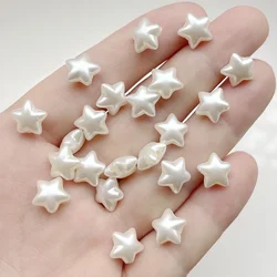 50pcs 11mm white five-pointed star decorative beads diy bracelet necklace jewelry making home party decorative beads