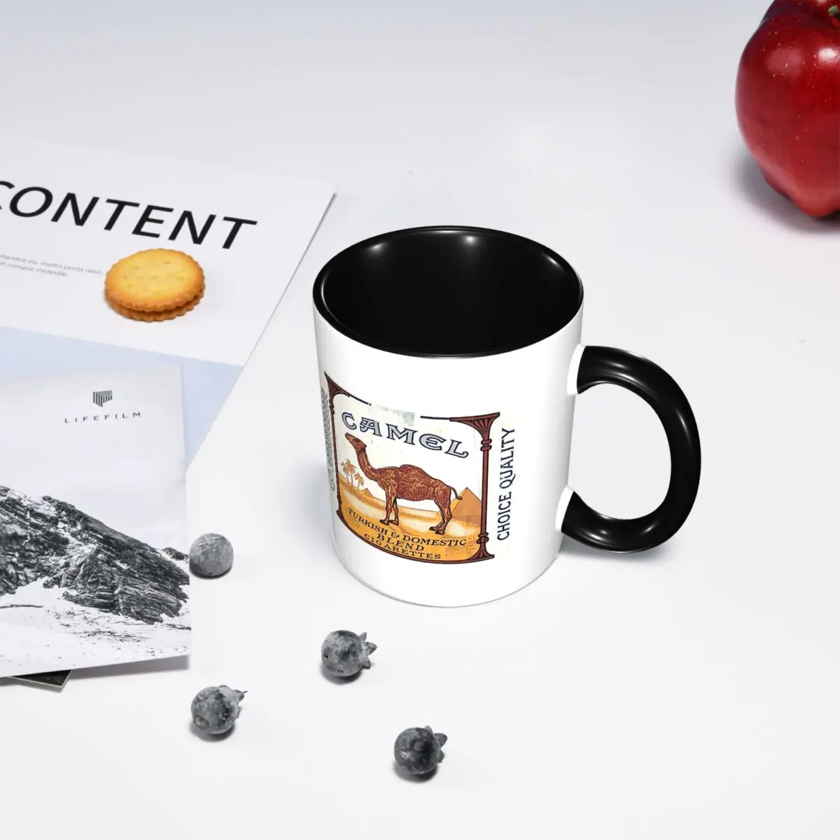 Vintage Camel Cigarette Pack Mug Funny Ceramic Coffee Cups Tea Mugs Milk Cup Drinkware Gift for Friends