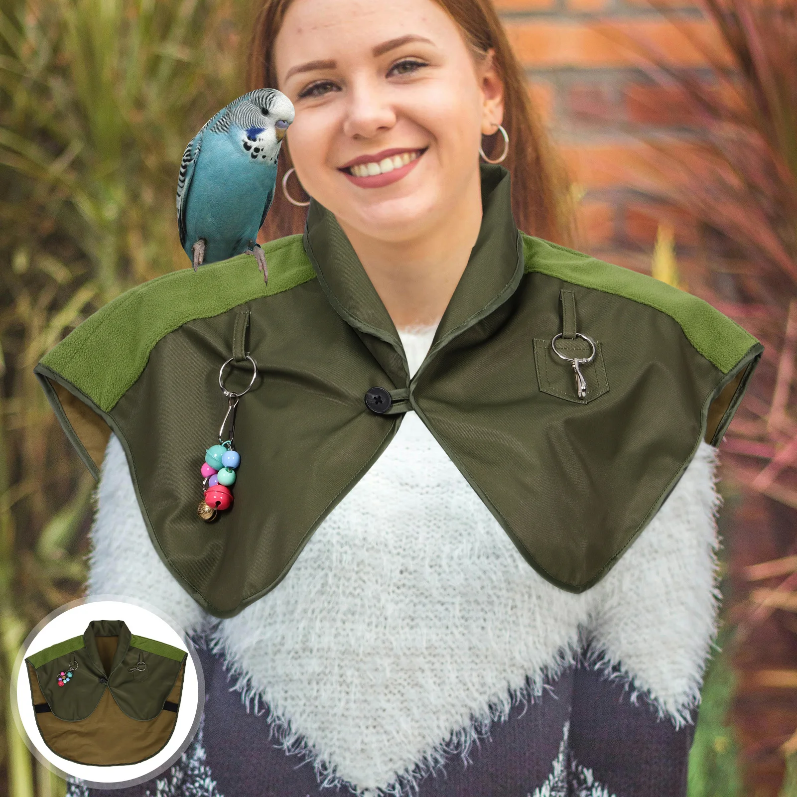 

Waterproof Bird Shoulder Protector Reusable Parrot Anti-Scratch Shoulder Pad Training Protective Shawl for Pet Birds