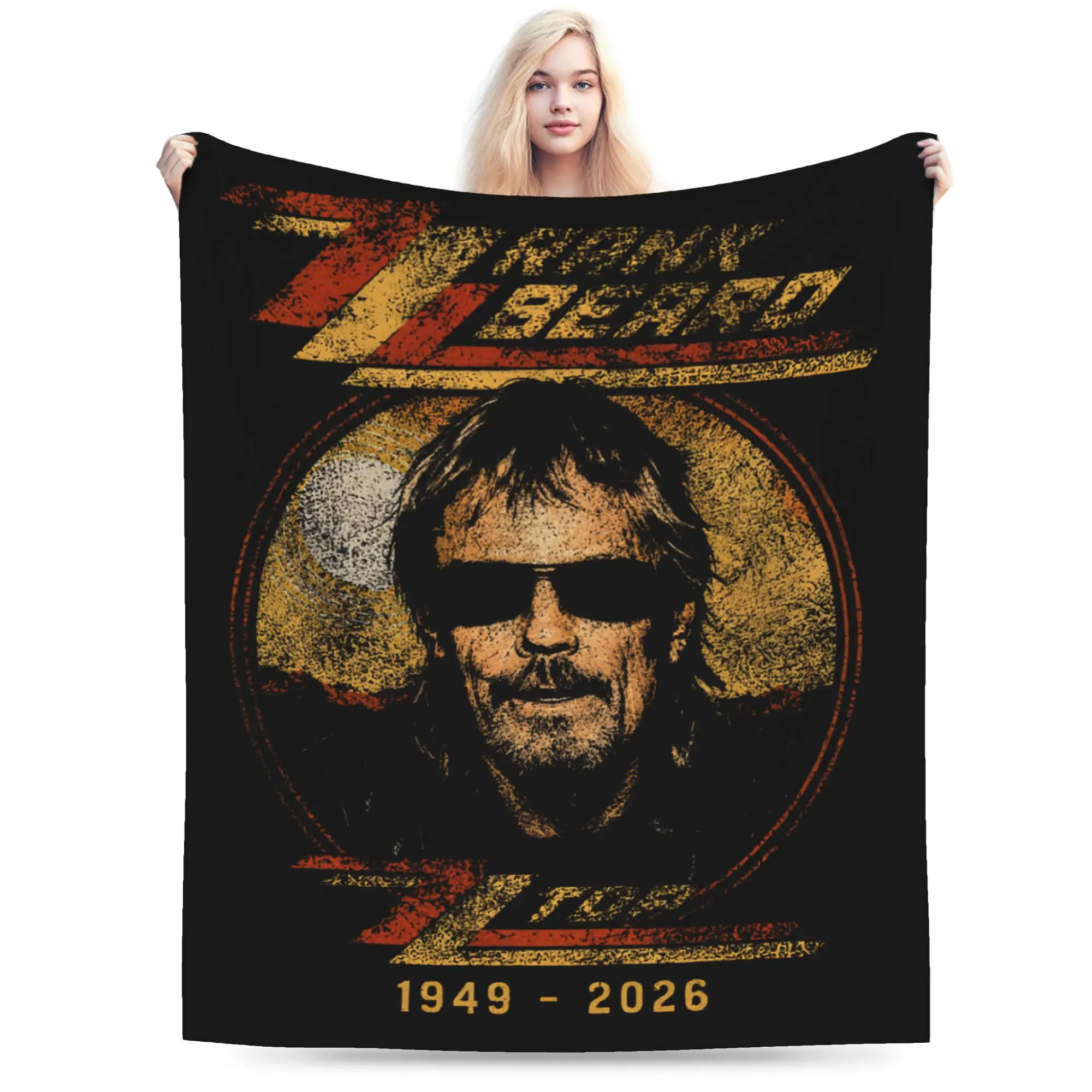 RIP Frank Beard Throw Blanket for Couch  Soft Cozy Plush Blanket 50x60 Inch Multiple Sizes Bedspreads for All Seasons