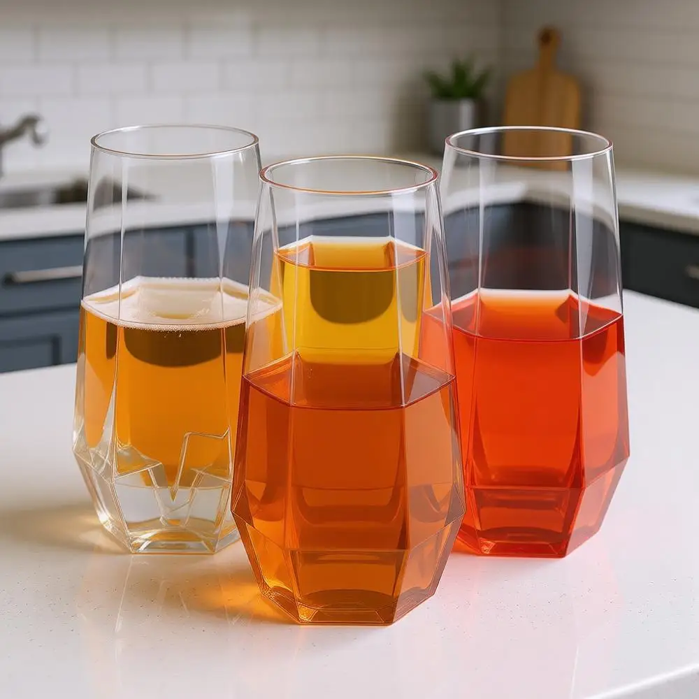 

48 Pack Clear Unbreakable Stem Plastic Glasses 9 Oz BPA-Free, Durable Disposable for Wine/Champagne, Ideal for Weddings, Bars, E