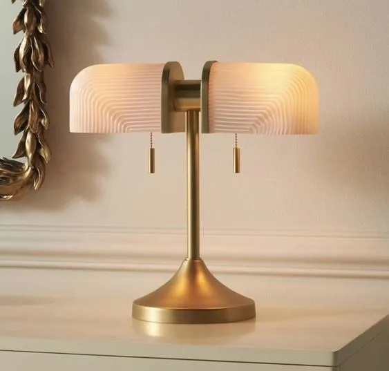 American retro study desk work reading desk lamp Republic of China decoration bank eye protection bedroom desk lamp