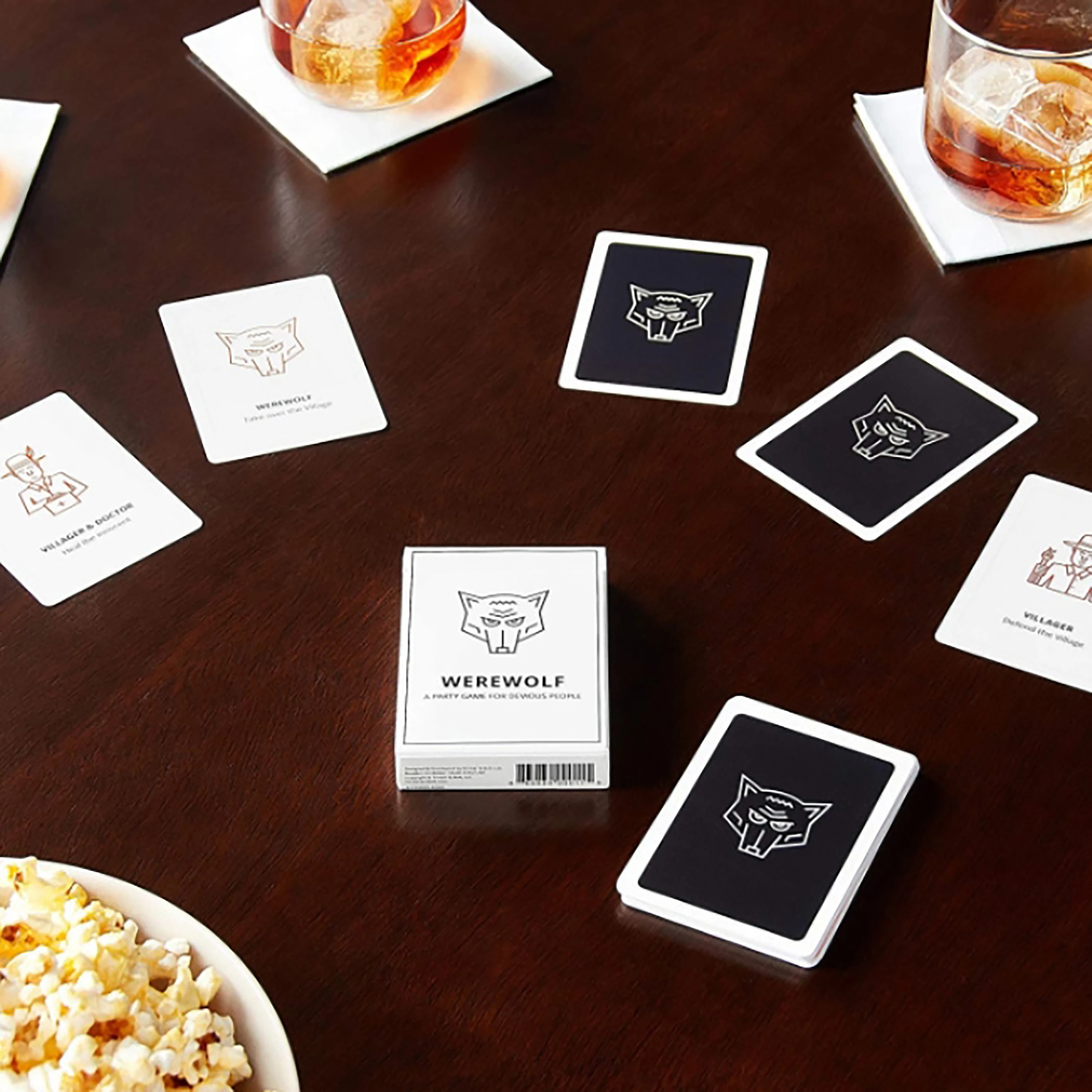 A Complete Set Of Tabletop Game Cards, Including Werewolf Overnight, Suitable For Family Travel, Gatherings, And Fun