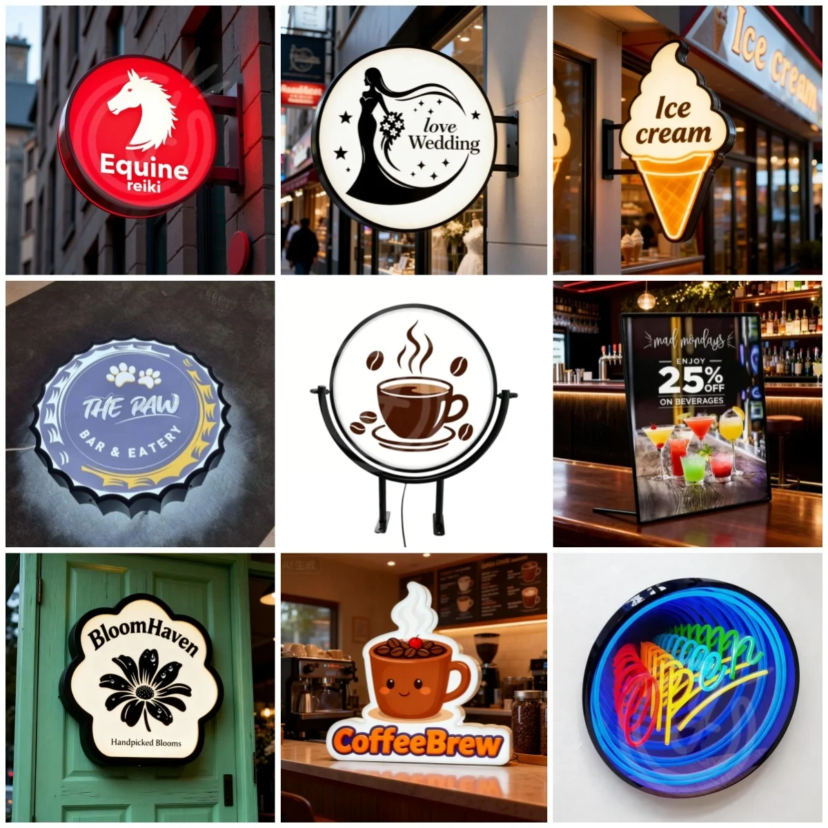 

Световая вывеска с индивидуальным дизайном, настенный декор, наружное освещение для бизнеса, акриловая светящаяся вывеска с логотипом, большая вывеска с фронтальной подсветкой для магазина