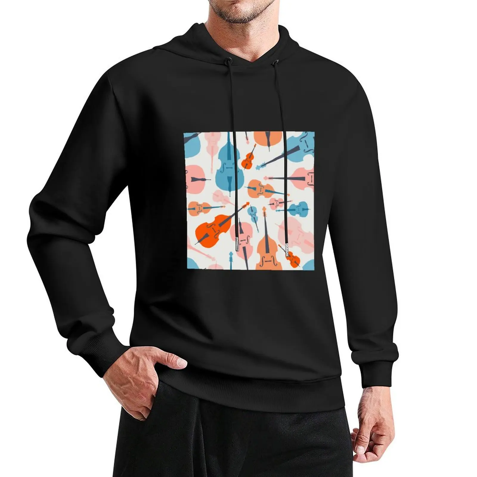 

Doodles of Double Bass Pullover Hoodie autumn new products korean autumn clothes mens clothes hoodie men