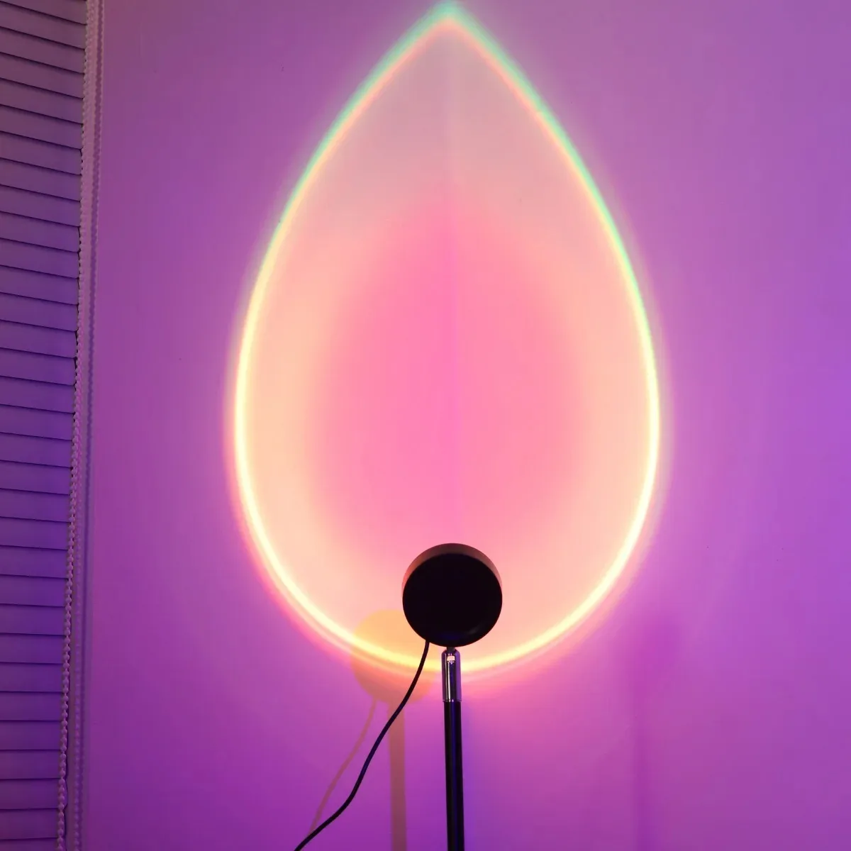 Sunset Projection Lamp 16 Color RGB Remote Control for Bedroom Photography Props Decor Room Decor Ambience Mood Lighting