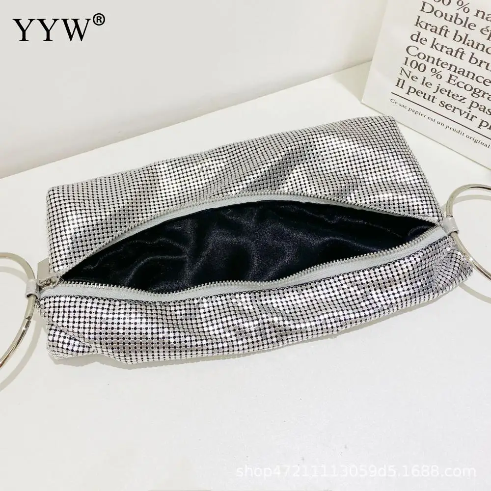 2023 Fashion Designer Hobo Shoulder Bag Handle Shining Rhinestones Evening Clutch Bag Purse Crystal Purses and Handbag Hobo Bags