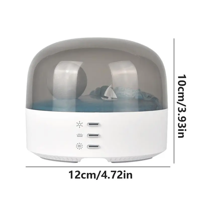 Moon Night Lamp Creative Moon Boat Night Light USB Rechargeable Night Light With 3 Adjustable Modes Cute Night Lamp For Room