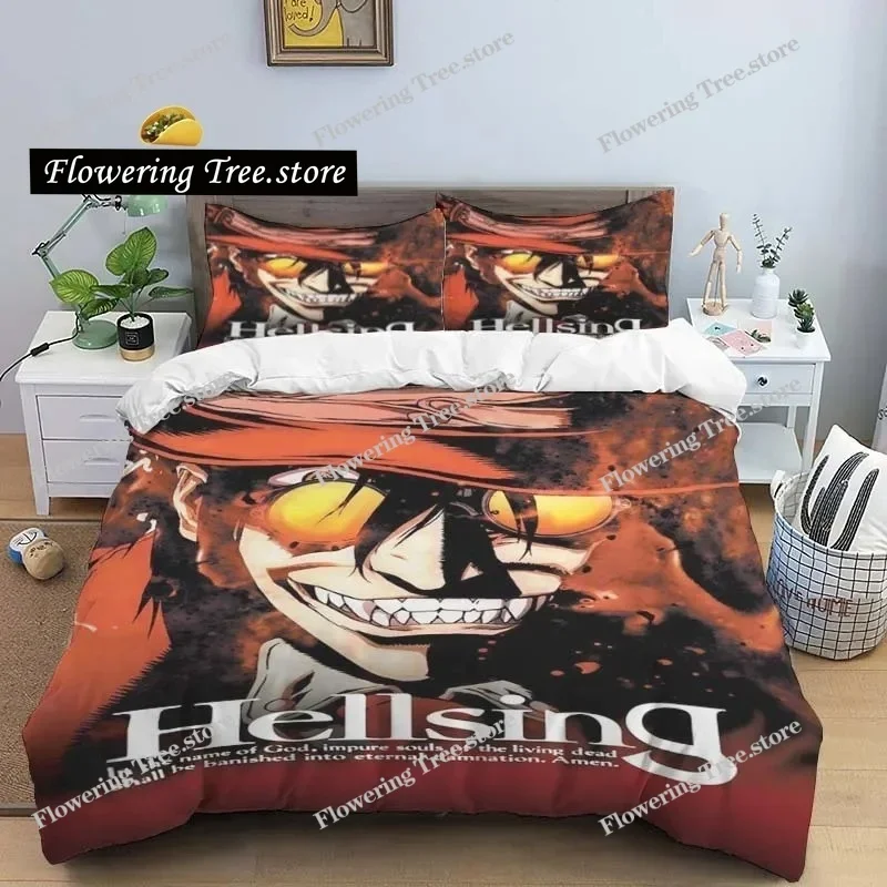 

Hellsing Ultimate Sheets Quilt Covers Bedding Dormitory Sheets Bedding Set Soft Warm Bedding Set