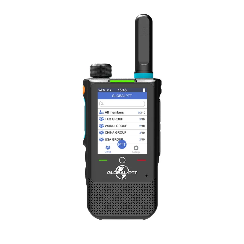 MXpro Global-ptt PoC Radio Android 4G LTE GPS Bluetooth Wifi Two-Way Radio Walkie-Talkie Mobile Intercom Long Range Communicator