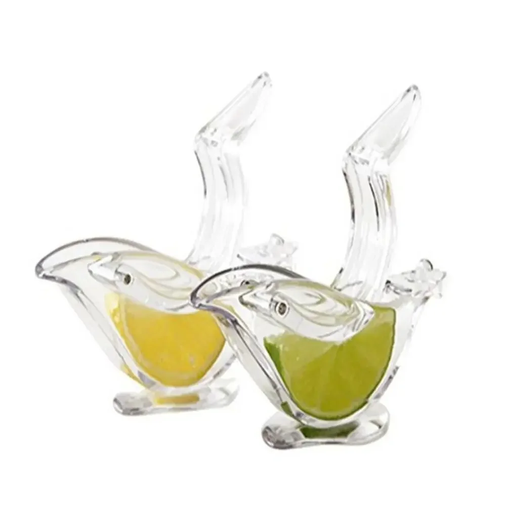 New Acrylic Manual Lemon Squeezer Transparent Handheld Mini Juicer Portable Kitchen Tools Wedge Squeezer Anti-Corrosion