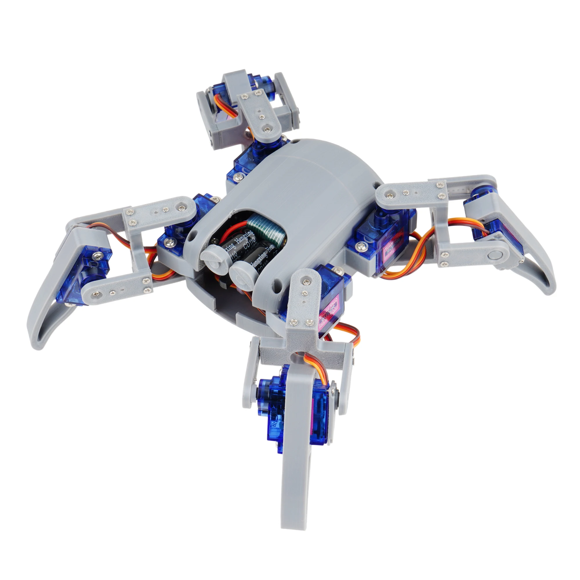 Ragno robotico SG90 con Kit MG90S per Kit fai da te Robot Arduino con controllo vocale programmazione codice Open Source stampa 3D Spider