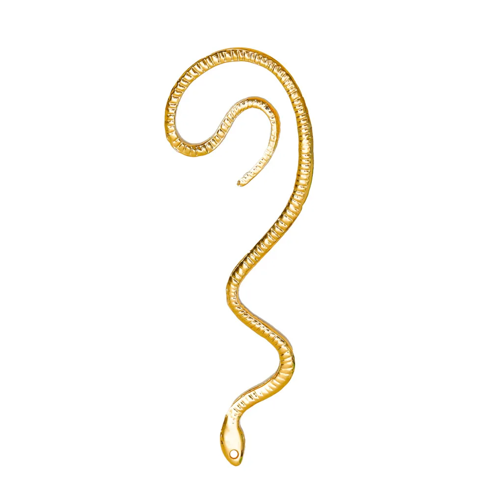 Newest Punk European And American Style Snake Ear Cuff Earring For Women Silver Color Animal Ear Clip Earrings Jewelry Acces