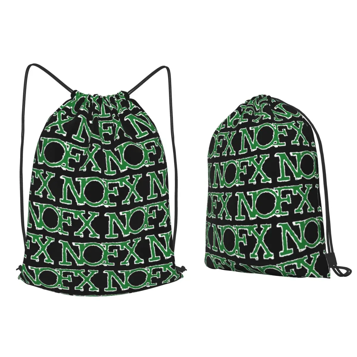 Nofx Band Final Tour Skull Backpacks Casual Drawstring Bags Shoes Bag Book Bags for Man Woman Students