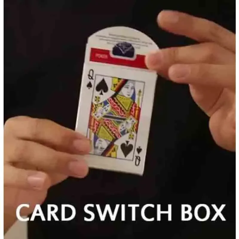 Card Switch Box Flick Box Close up Magic Tricks Illusions Props Visual Magic Find The Chosen Card Street Magic Show Beginner