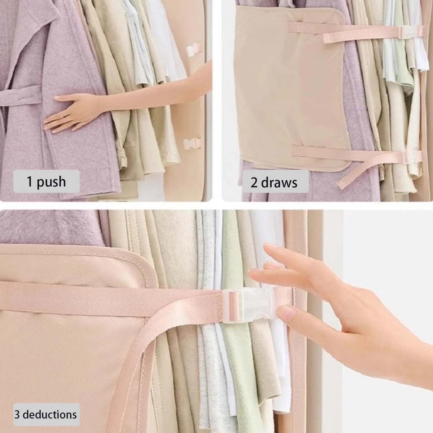 Space-Saving Clothing Storage Bag, Clothes Compression Board, Hanging Compression Organizer, Protective Cover for Clothes image 5