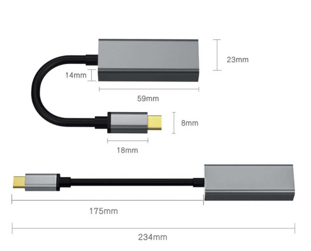 USB C 100/1000Mbps Adapter sieci Ethernet zewnętrzna karta sieciowa typu C do RJ45 LAN stabilne do laptopa PC telefony komórkowe Tablet