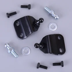 Universal 2 Sets Gas Strut End Mounting Bracket Support Ball Pin Stud Bolt Fitting for Car Bonnet Hood Tailgate