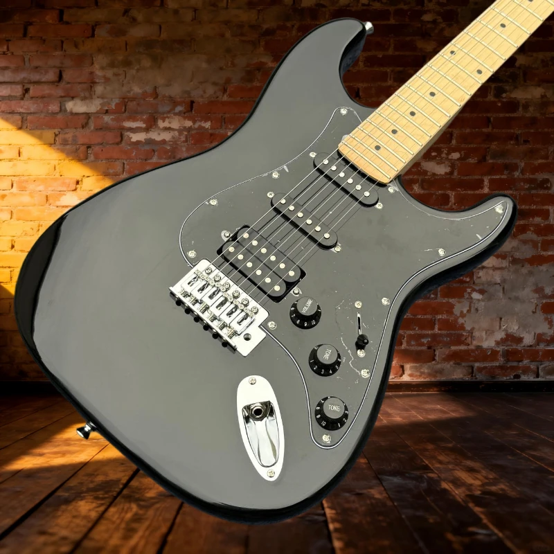 

Grey STS Fortune Paulownia Wood Body Maple Neck Electric Guitar Free Delivery New Year Gift Fixed Bridge